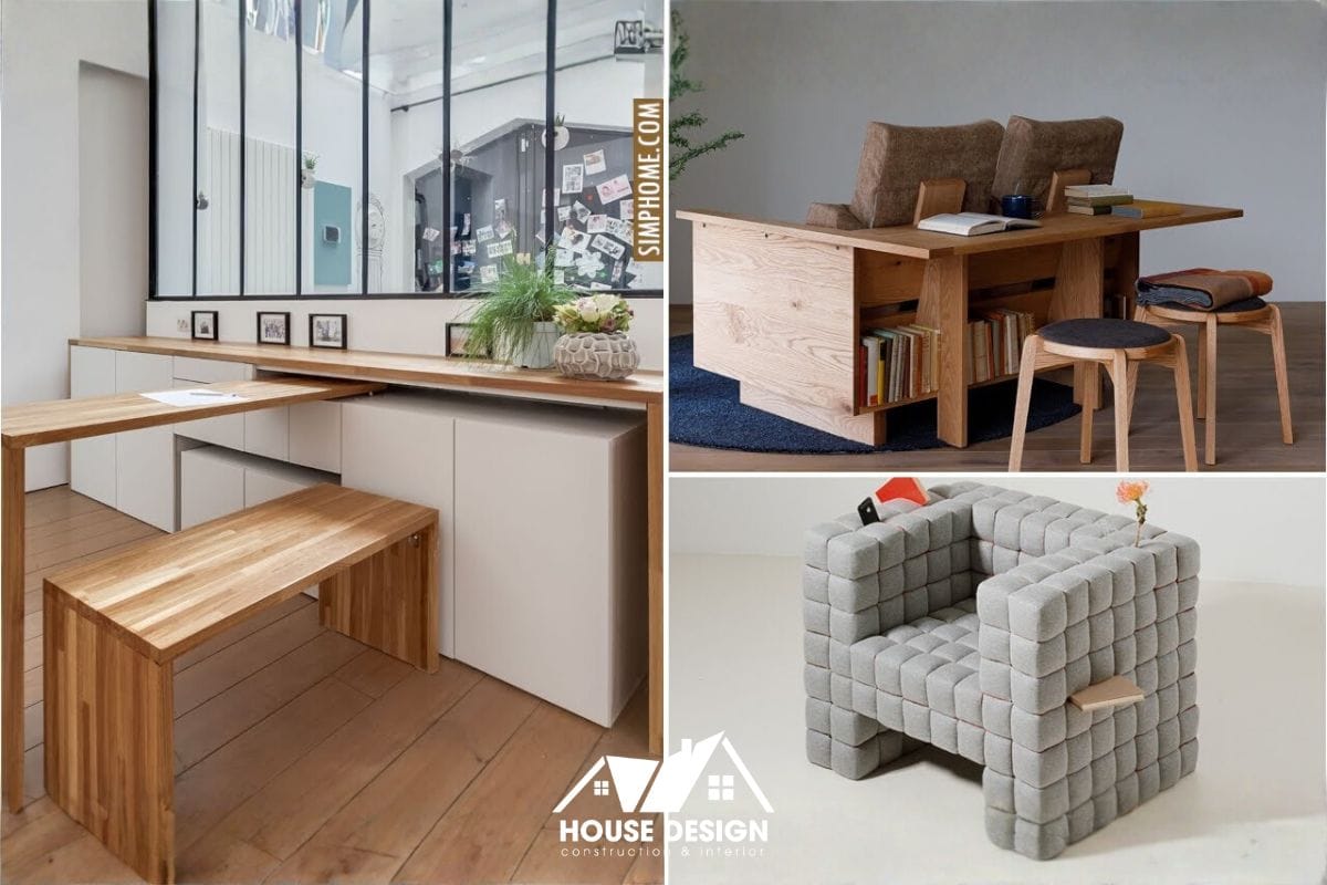 Nội thất đa năng trong căn hộ nhỏ 2 phòng ngủ giúp tiết kiệm diện tích