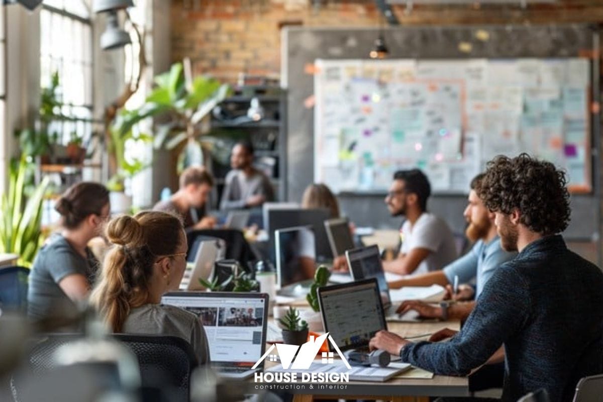 Văn phòng công ty nhỏ hiện đại với không gian sáng và năng động