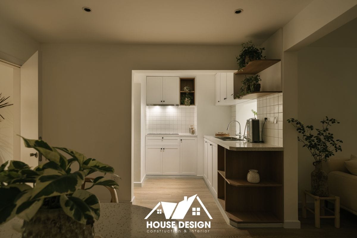 bố cục tủ bếp chữ I chữ L và chữ U trong thiết kế nội thất căn hộ