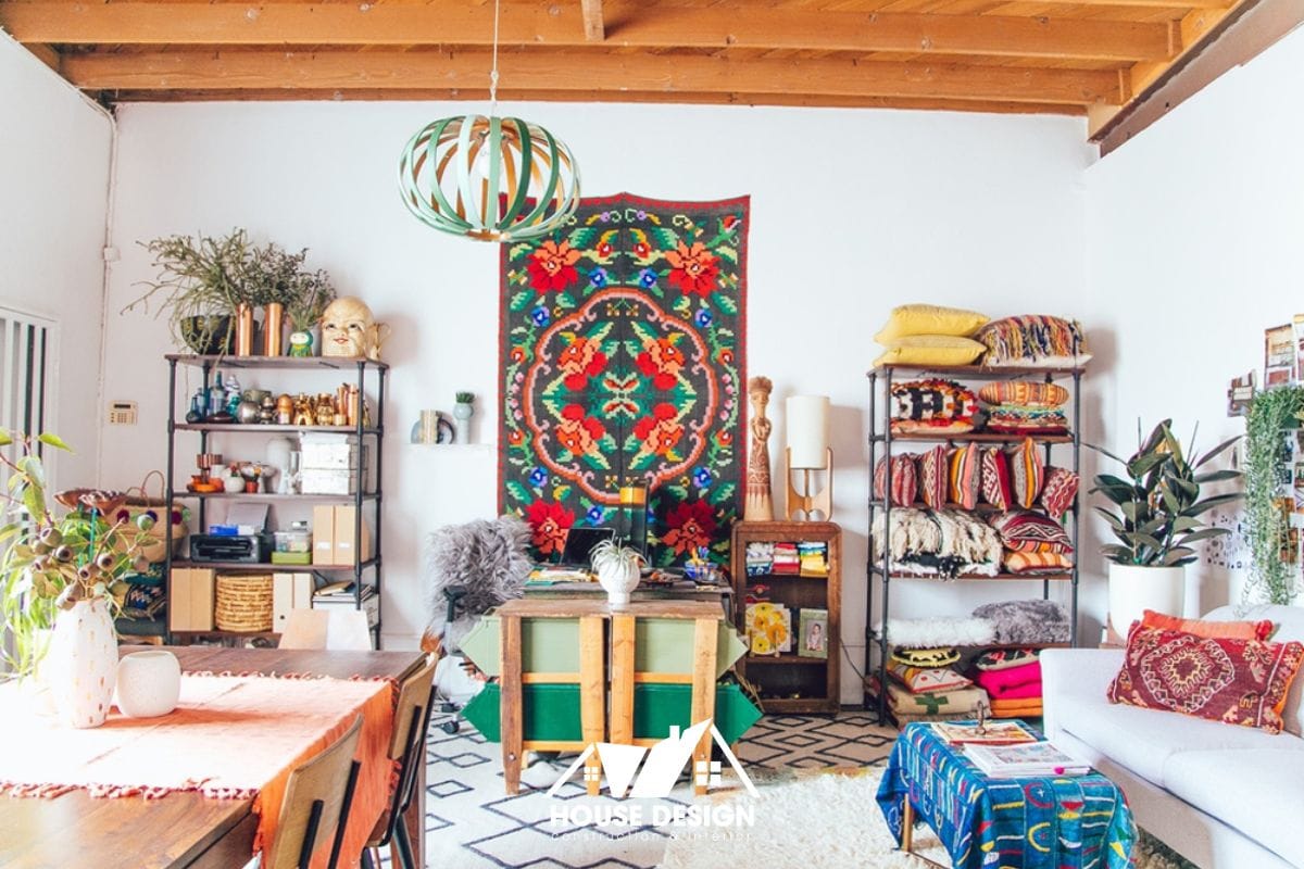 Nội thất phong cách Bohemian sáng tạo và tự do