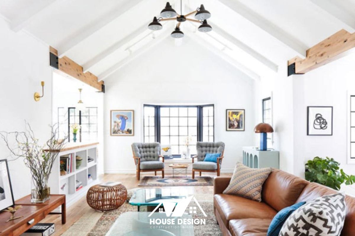 phòng khách phong cách Scandinavian tối giản