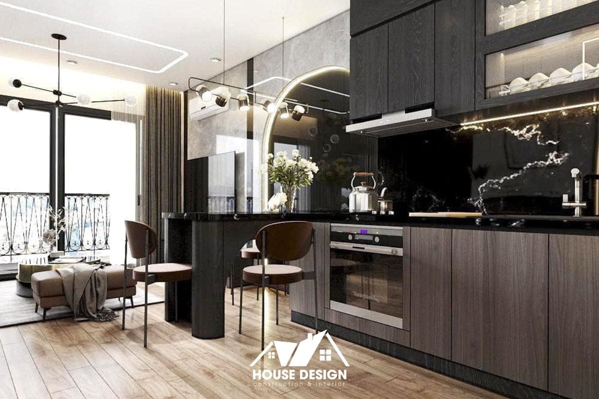thiết kế nội thất phòng bếp hiện đại House Design tối ưu chi phí