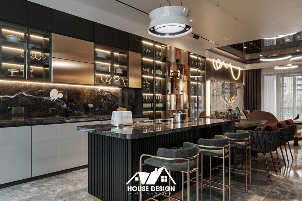 đá cẩm thạch trong thiết kế nội thất phong cách luxury