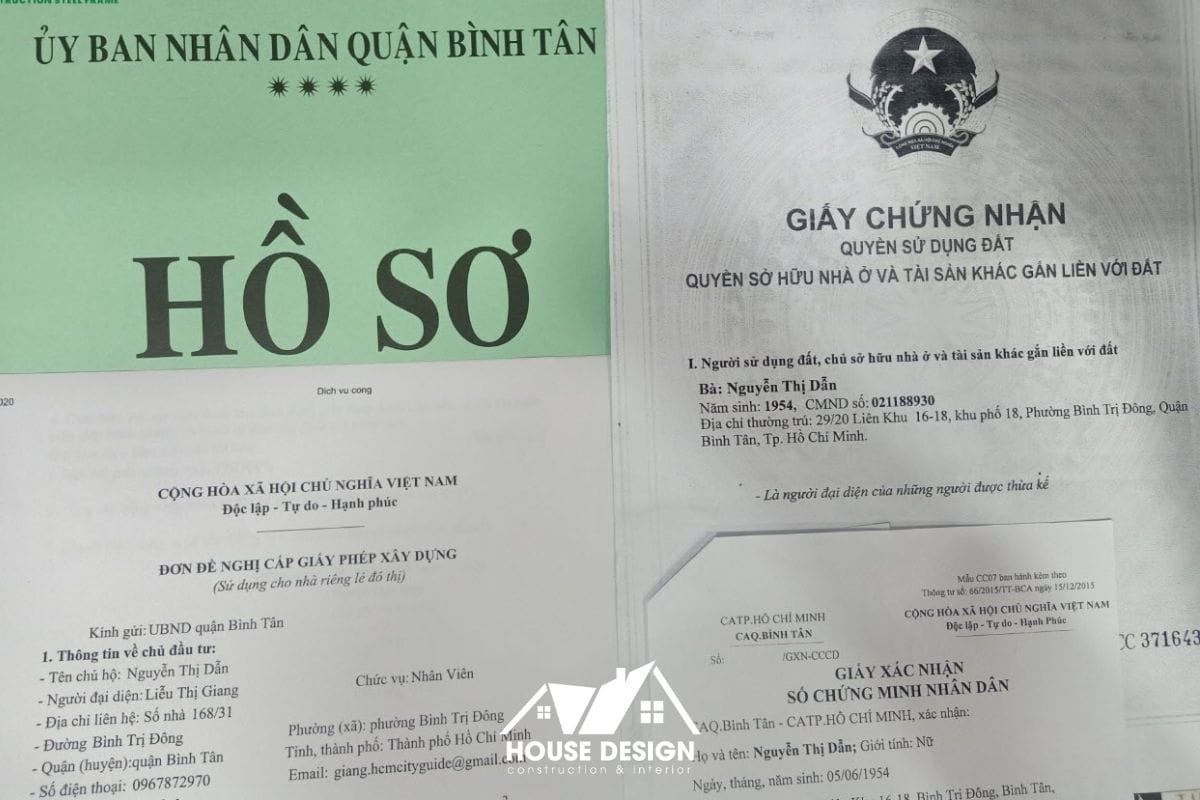 Hồ sơ cần chuẩn bị xin giấy phép xin sửa chữa nhà