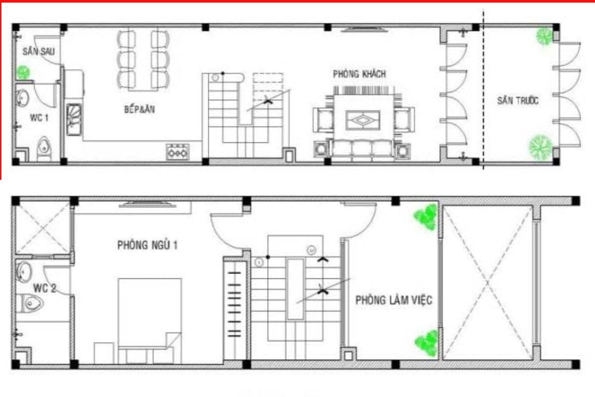 Thiết kế 2D/3D và hồ sơ kỹ thuật trong quy trình sửa nhà trọn gói Bắc Ninh