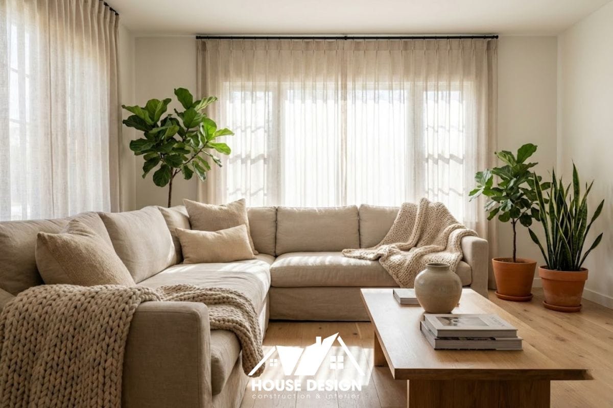 phòng khách chung cư cải tạo theo phong cách tối giản, ngập tràn ánh sáng tự nhiên