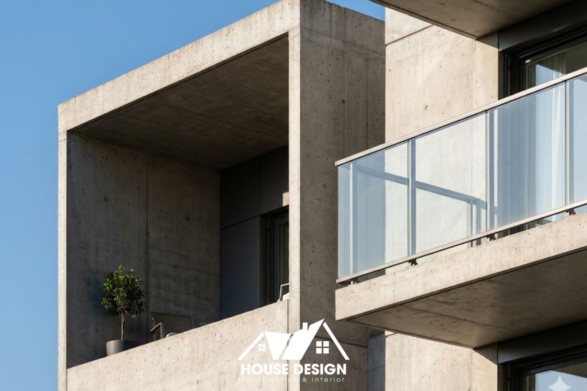 Cấu trúc logia chung cư nằm âm vào trong tòa nhà khác biệt với ban công.