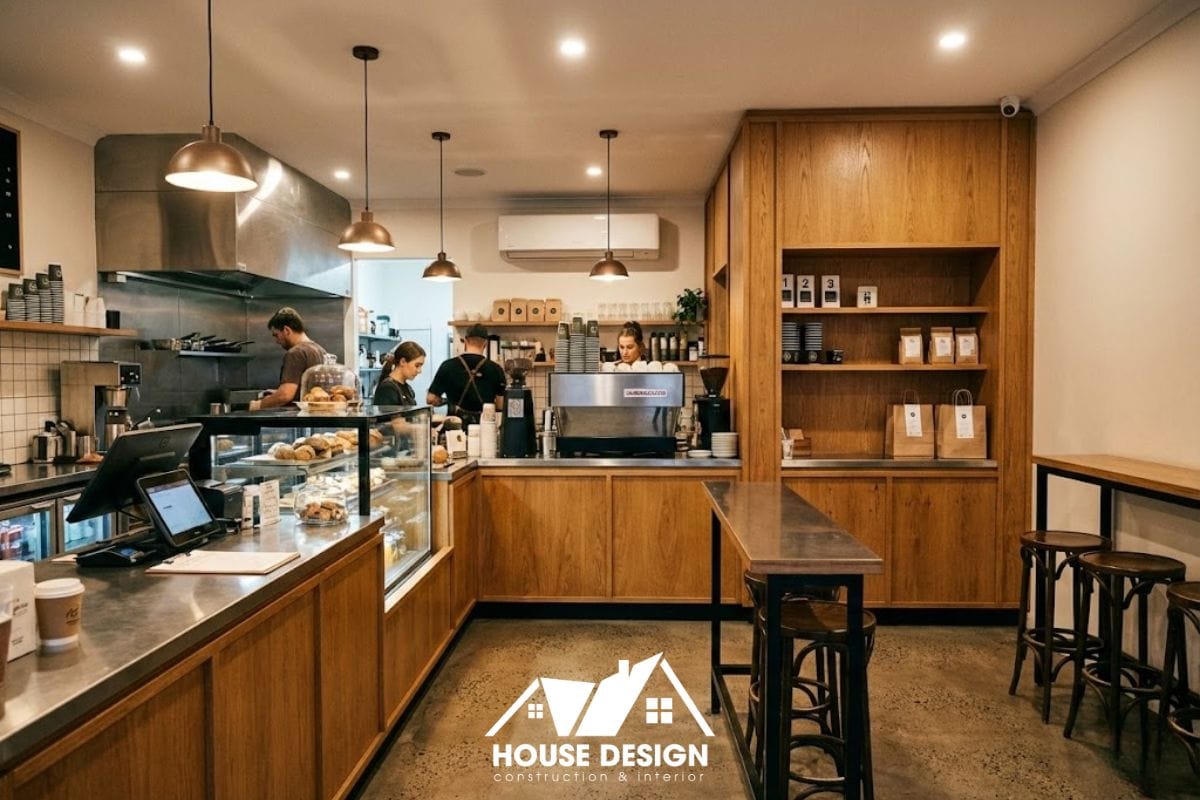 Không gian take-away gọn với quầy order rõ ràng, tối ưu tốc độ phục vụ.